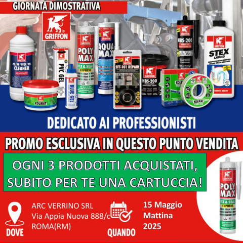 15 Maggio 2025: Giornata dimostrativa per Professionisti - KOLMAT e GRIFFON in Vetrina!