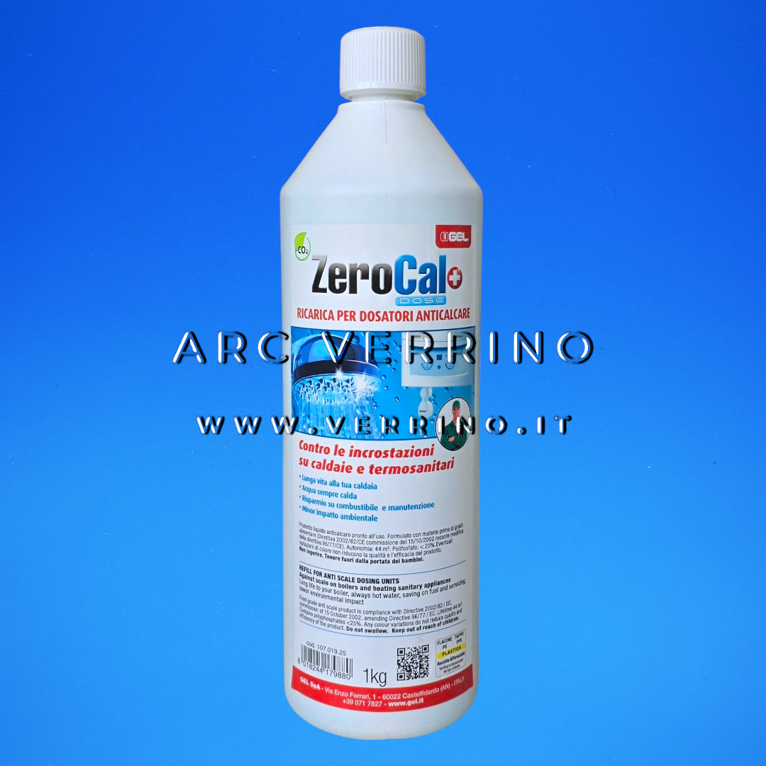 Anticorrosivo e antincrostante Gel ZEROCAL+ DOSE 107.019.25 | ricarica liquida per dosatori Zerocal