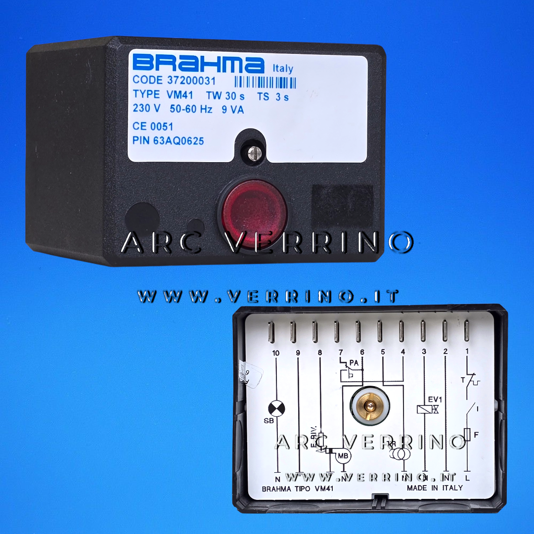 Apparecchiatura di sicurezza Brahma VM41 - 37200031 | TV= 30s TS= 3s