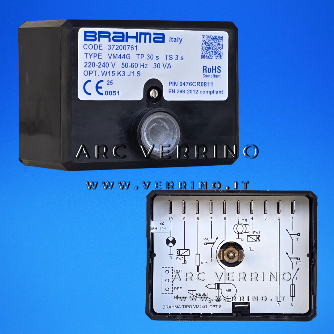 Apparecchiatura di sicurezza Brahma VM44G - 37200761 | TV= 30s TS= 3s
