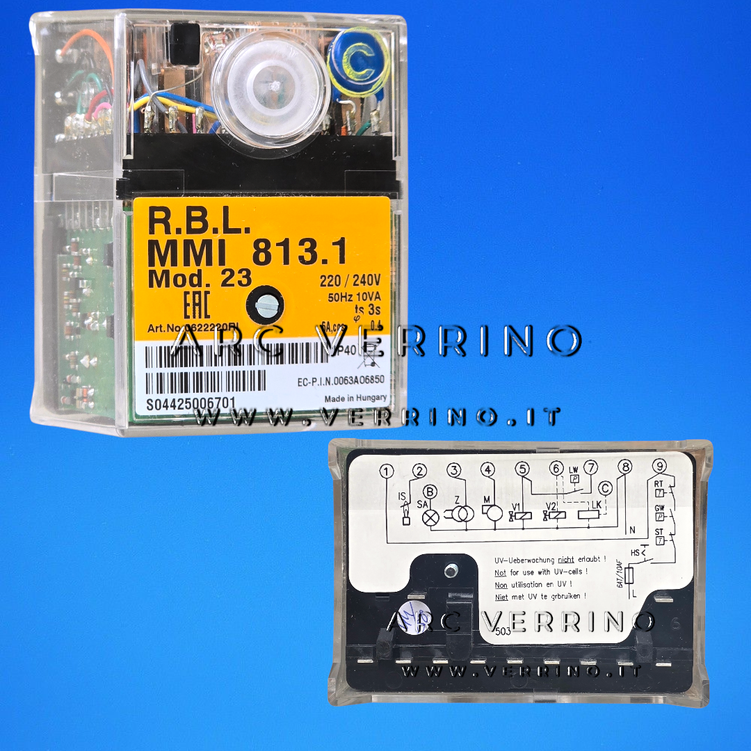 Apparecchiatura di sicurezza RBL MMI 813.1 - mod. 23 - Riello 3012157 | TS= 3s