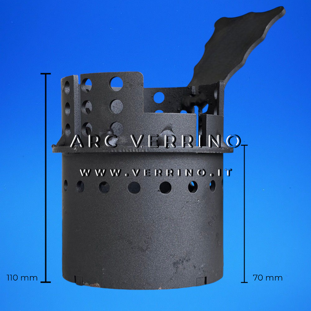 Braciere in acciaio Ungaro CP00980 | Diametro 9 cm - per stufa a pellet