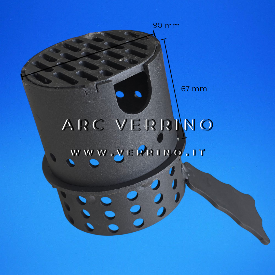 Braciere in acciaio Ungaro CP00980 | Diametro 9 cm - per stufa a pellet_2