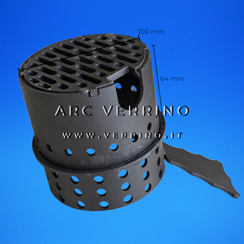 Braciere in acciaio Ungaro CP01107 | Diametro 10 cm - per stufa a pellet_2