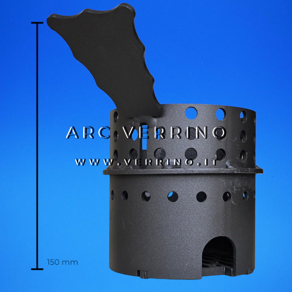 Braciere in acciaio Ungaro CP01107 | Diametro 10 cm - per stufa a pellet_4