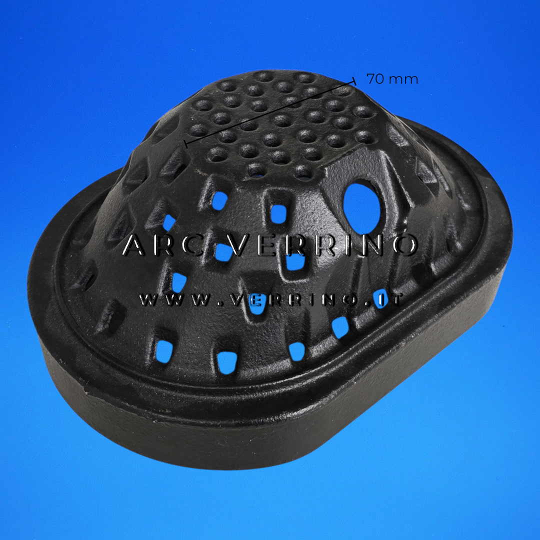 Braciere in ghisa Cola 31100011071 | ovale G.M.A. SILIC - per stufa a pellet_2