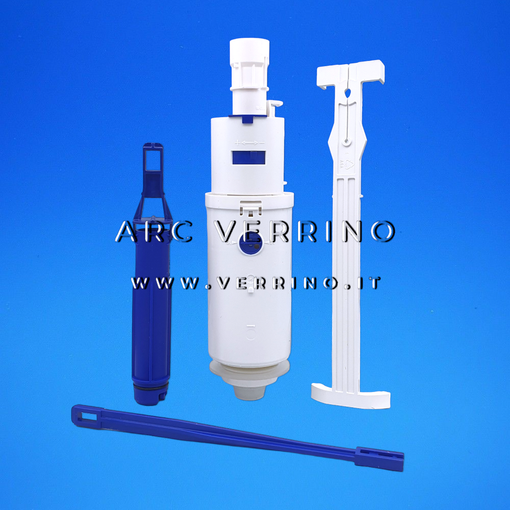Campana Geberit 240.502.00.1 completa di ricambio Twico TwinLine | Doppio scarico - modello vecchio