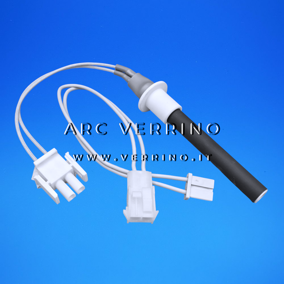 Candeletta accensione in ceramica Cadel 4D145210100 - 300W | con cavo con morsetto e adattatore per stufa a pellet