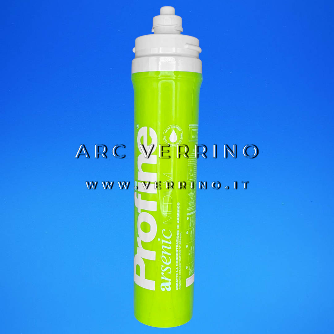 Cartuccia filtrante Profine ARSENIC MEDIUM - Rimozione arsenico per acqua potabile | Riduce cloro e garantisce azione antibatterica - ARC VERRINO