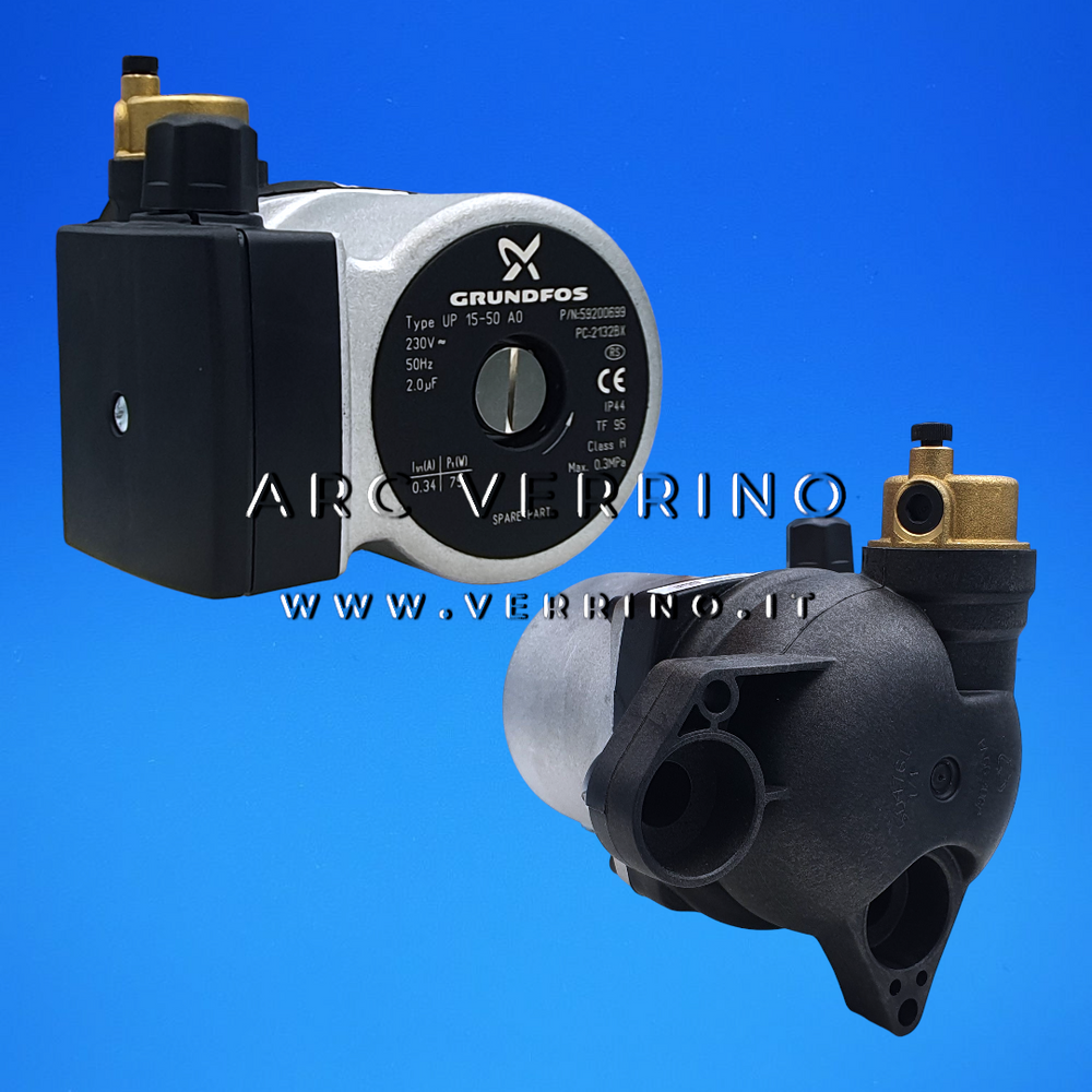  Circolatore Grundfos UP 15-50 AO con disaeratore (valvola jolly) - 59200699 | Baxi JJJ005655200