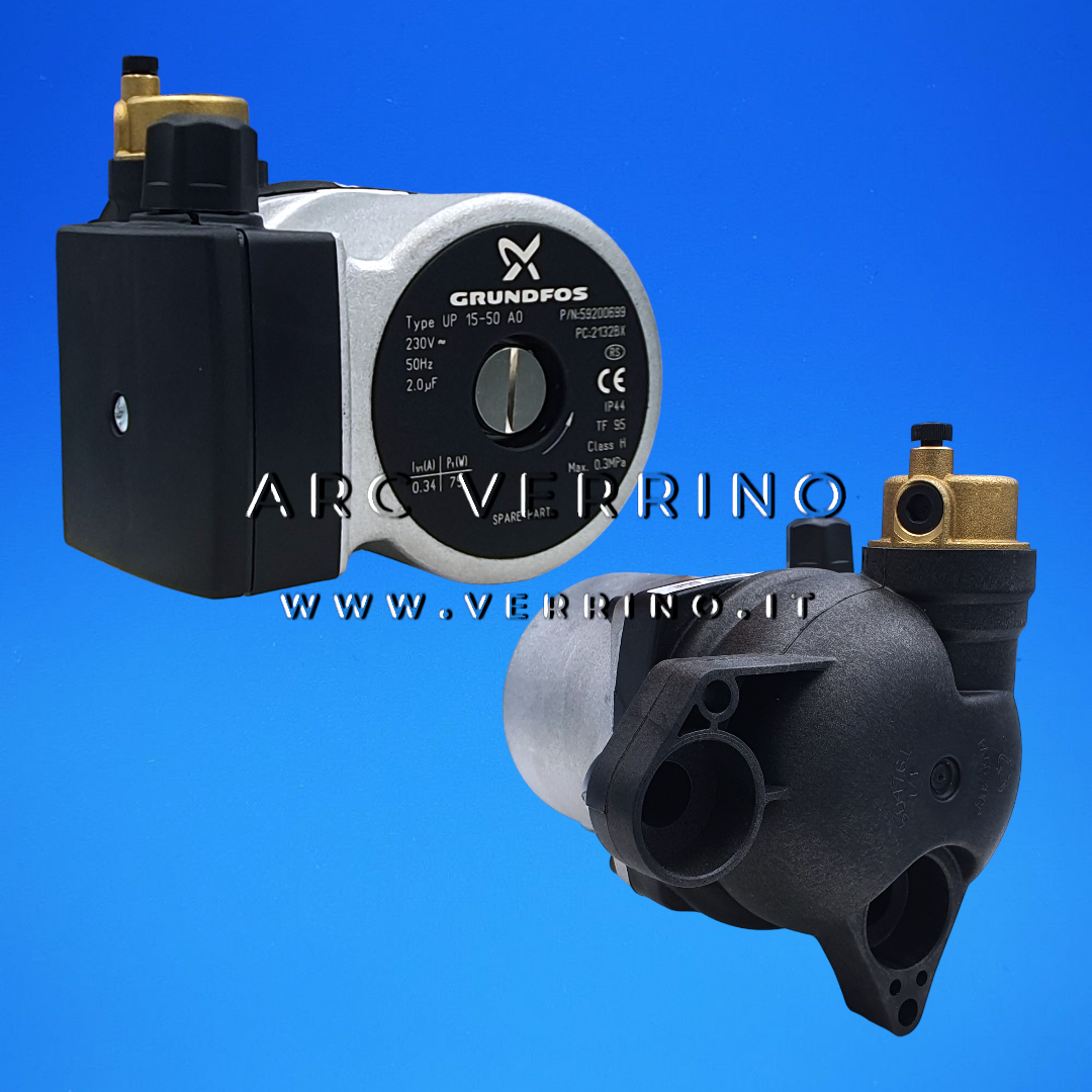  Circolatore Grundfos UP 15-50 AO con disaeratore (valvola jolly) - 59200699 | Baxi JJJ005655200