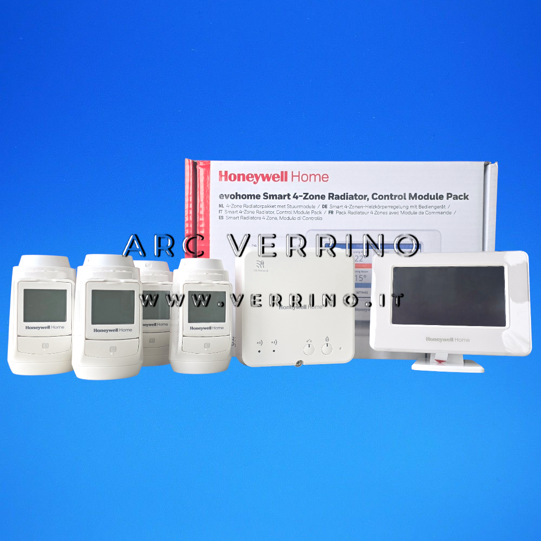 Cronotermostato intelligente Honeywell Home Evohome Smart 4 zone | ATP934GM4020 – versione Wi-Fi multizona (protocollo R3)