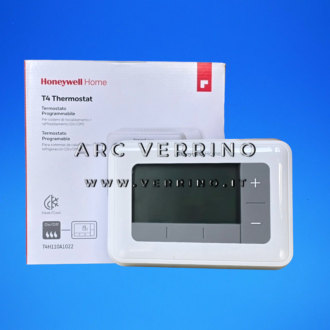 Cronotermostato programmabile Honeywell Home T4 settimanale | T4H110A1022 - versione a filo da parete