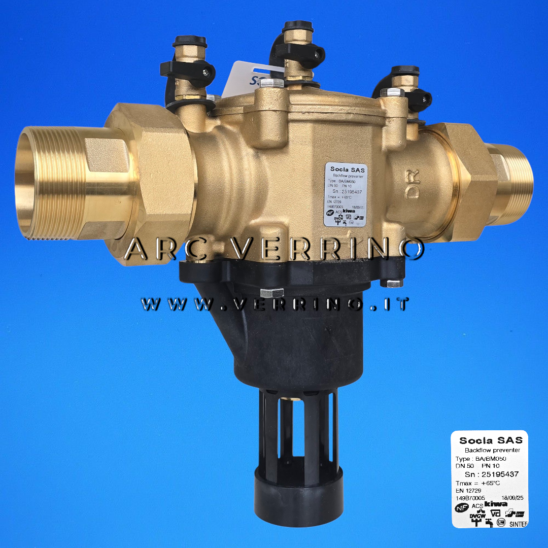 Disconnettore in ottone Watts - Socla BA/BM050 | 2'' - 149B70005 - ARC VERRINO