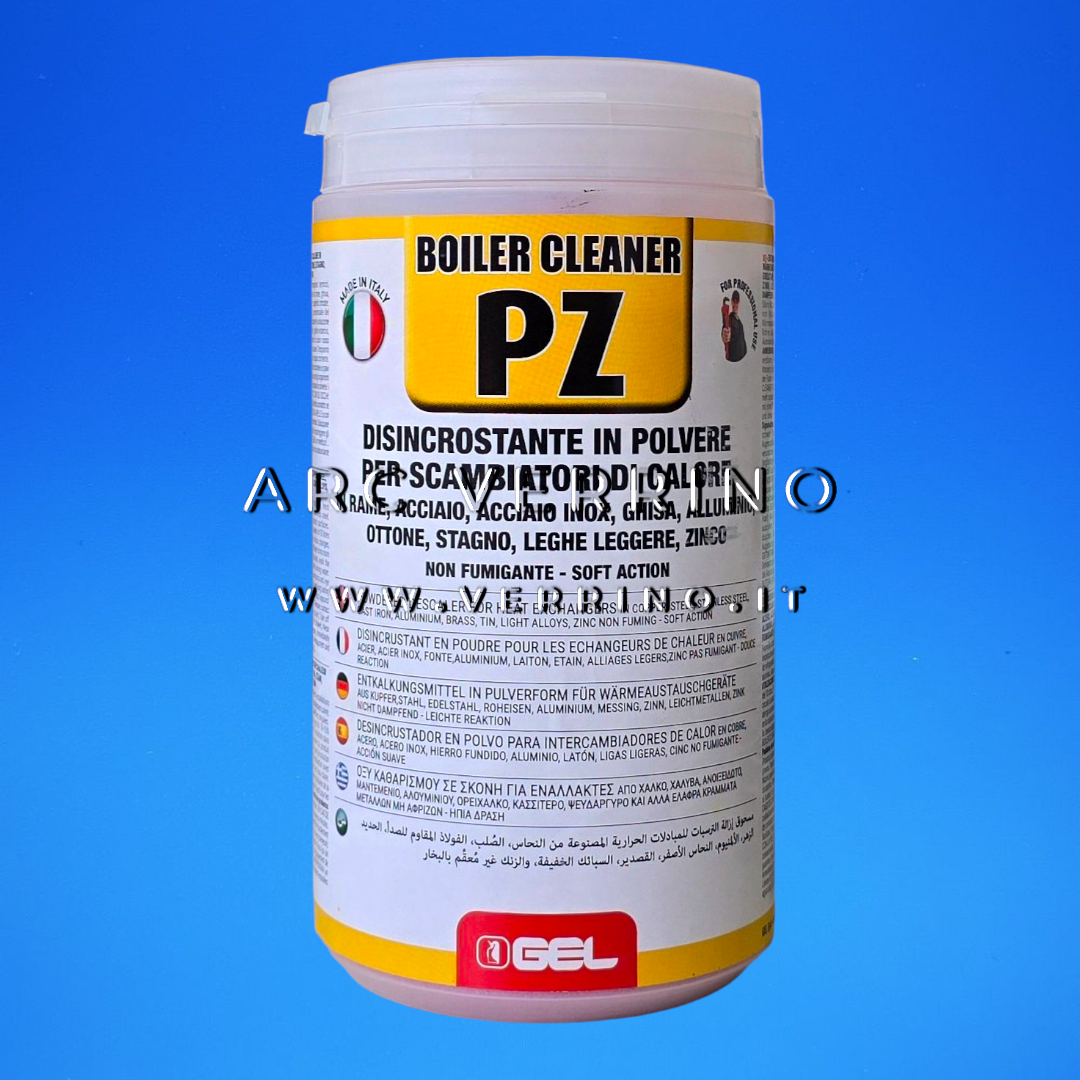 Disincrostante in polvere Gel BOILER CLEANER PZ per scambiatori di calore | Barattolo 1,5 Kg