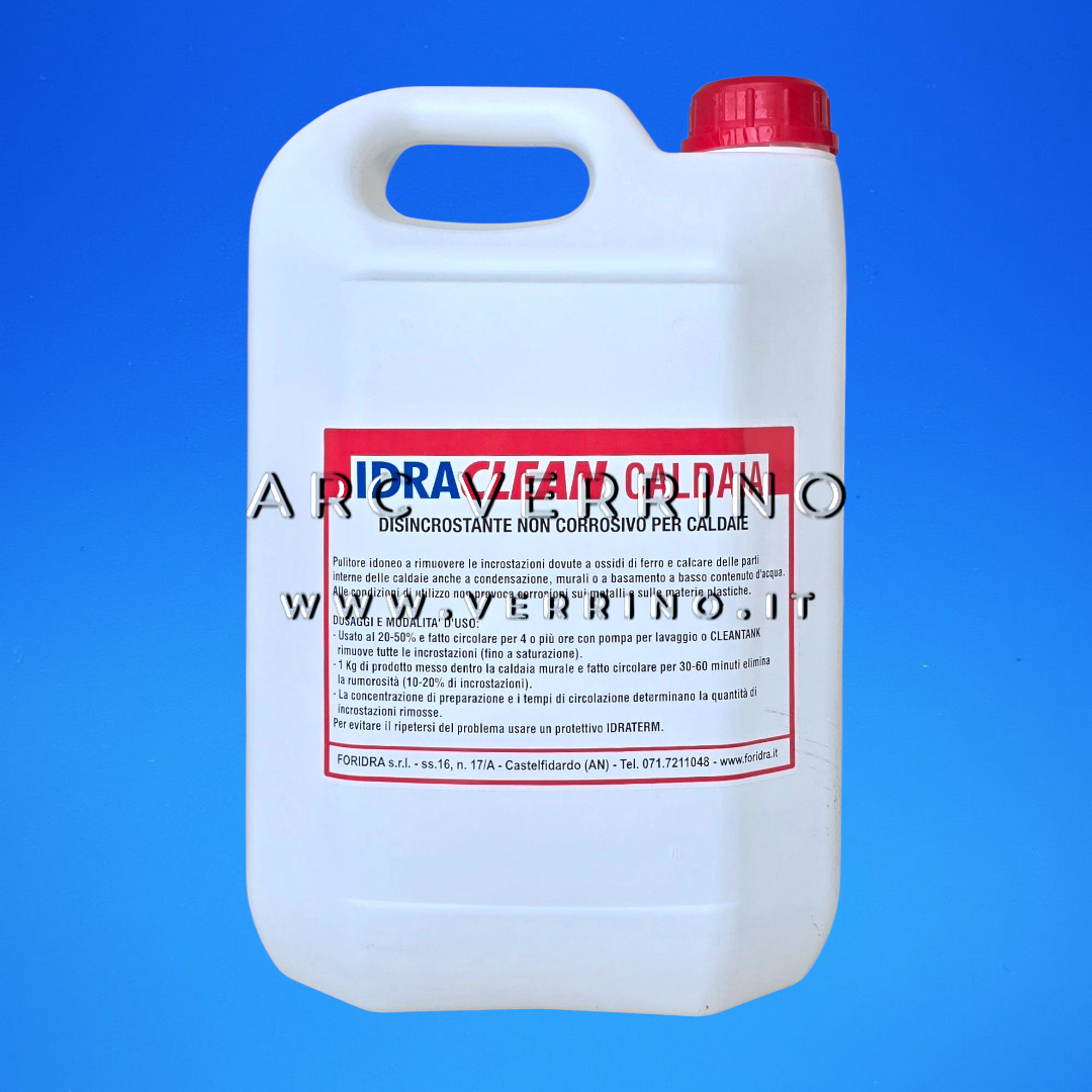 Disincrostante liquido Foridra IDRACLEAN CALDAIA non corrosivo per caldaie | Tanica 5 Kg