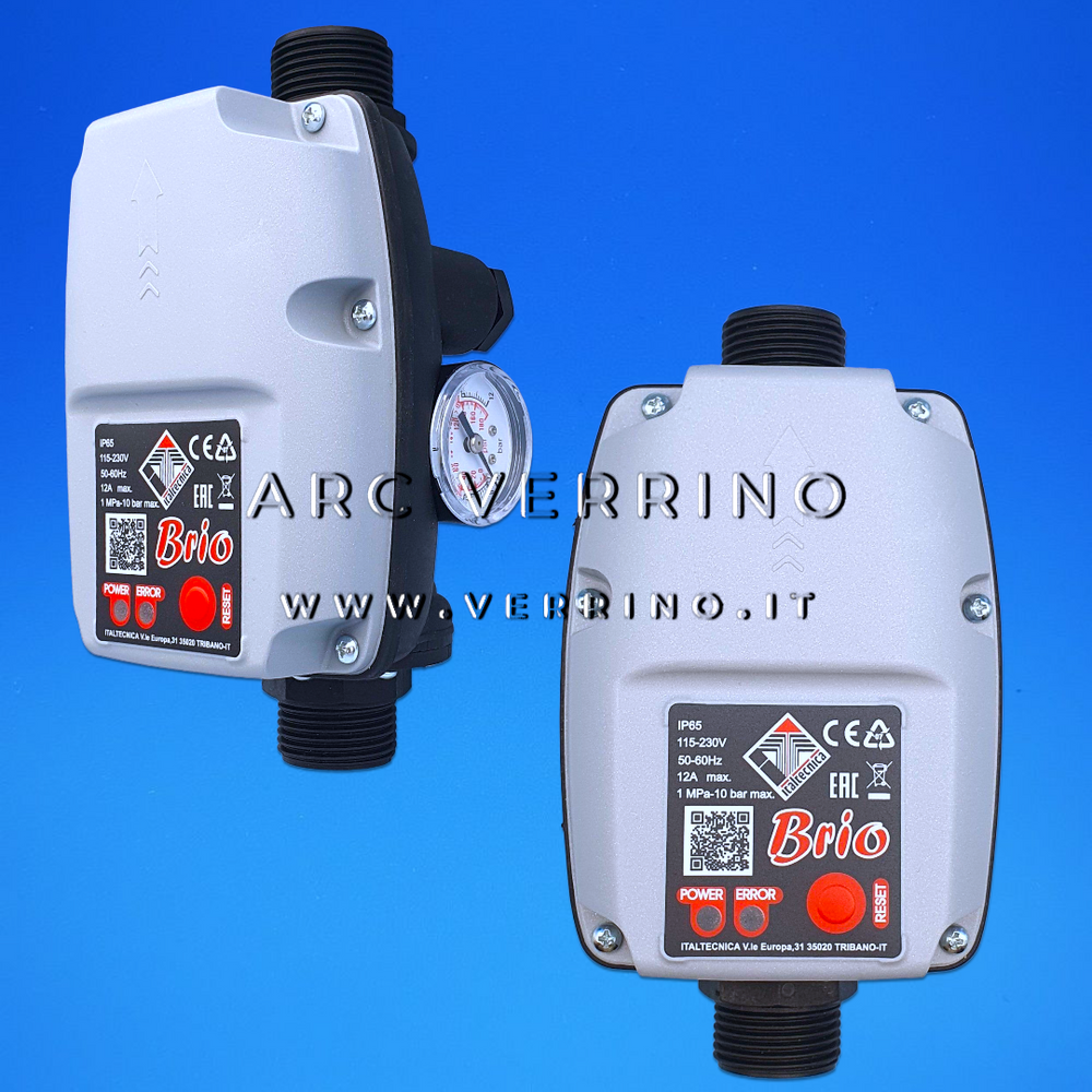 Dispositivo elettronico Italtecnica BRIO | Pressoflussostato di controllo per elettropompe