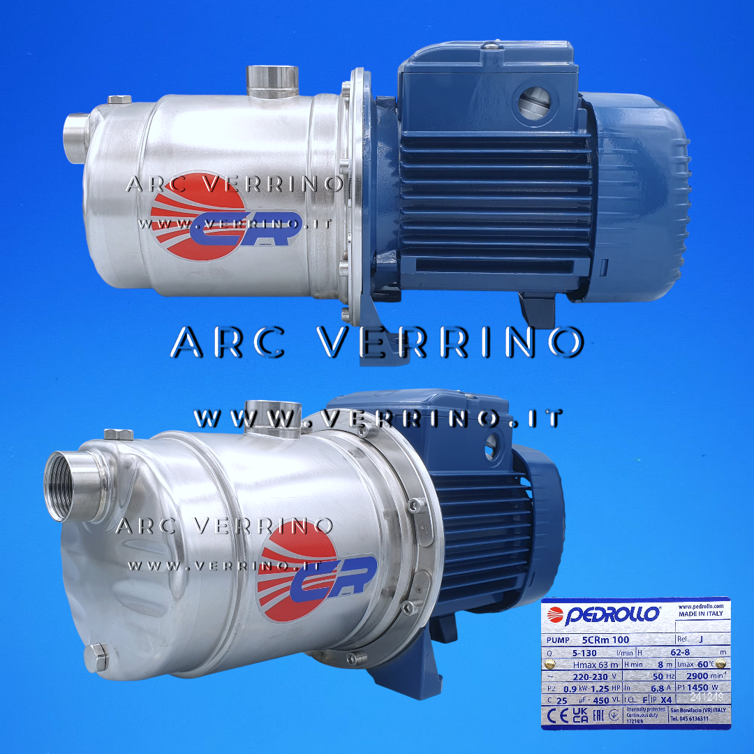 
Elettropompa centrifuga Pedrollo 5CRm 100 - 43CR10I5A1 | multigirante orizzontale ad alta efficienza