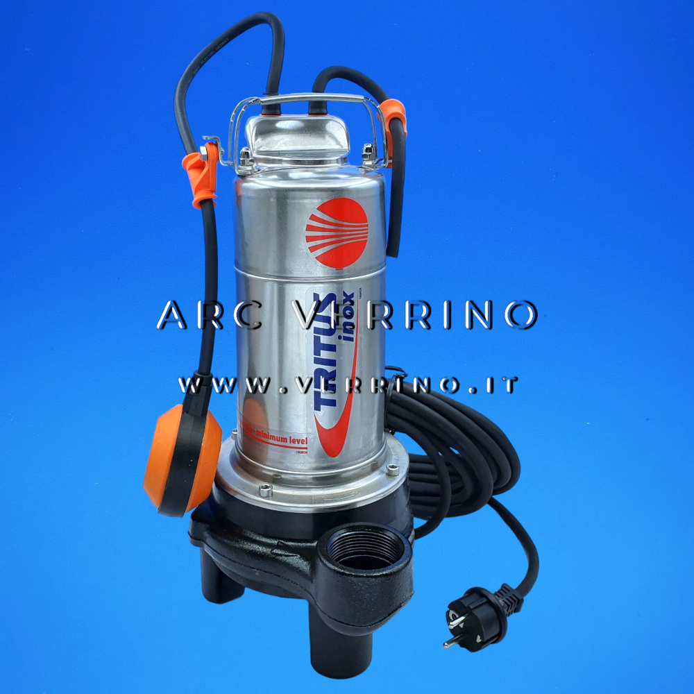 Elettropompa sommergibile Pedrollo TRITUS INOX TIGm 0.75 - 48SHTG075A1 | con trituratore inox e galleggiante verticale