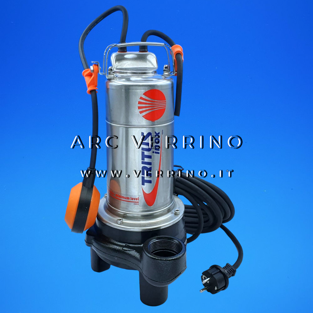 Elettropompa sommergibile Pedrollo TRITUS INOX TIGm 0.75 - 48SHTG075A1 | con trituratore inox e galleggiante verticale