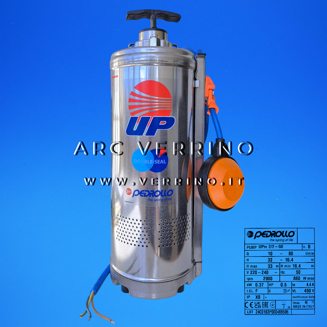 Elettropompa sommersa Pedrollo UPm 2/4 GE - 48SP2110A1U | multigirante