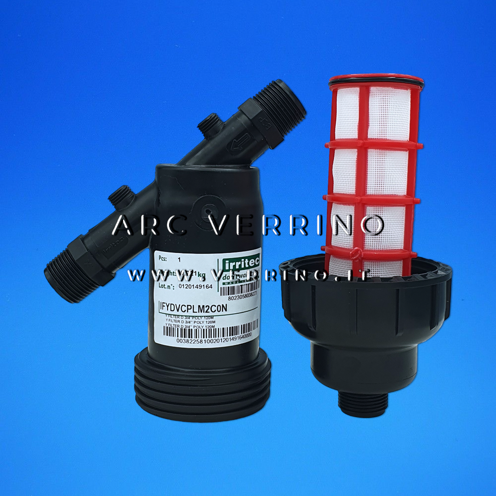  Filtro per irrigazione a Y Irritec IFYDVCPLM2C0N | 3/4 M