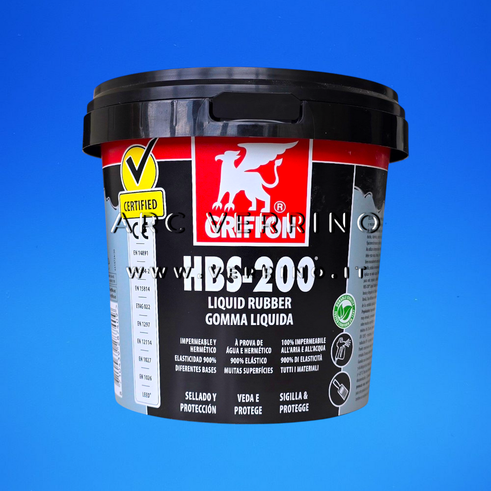 Gomma liquida Griffon HBS-200 | Rivestimento universale impermeabile - Barattolo 1 LtGNGL1