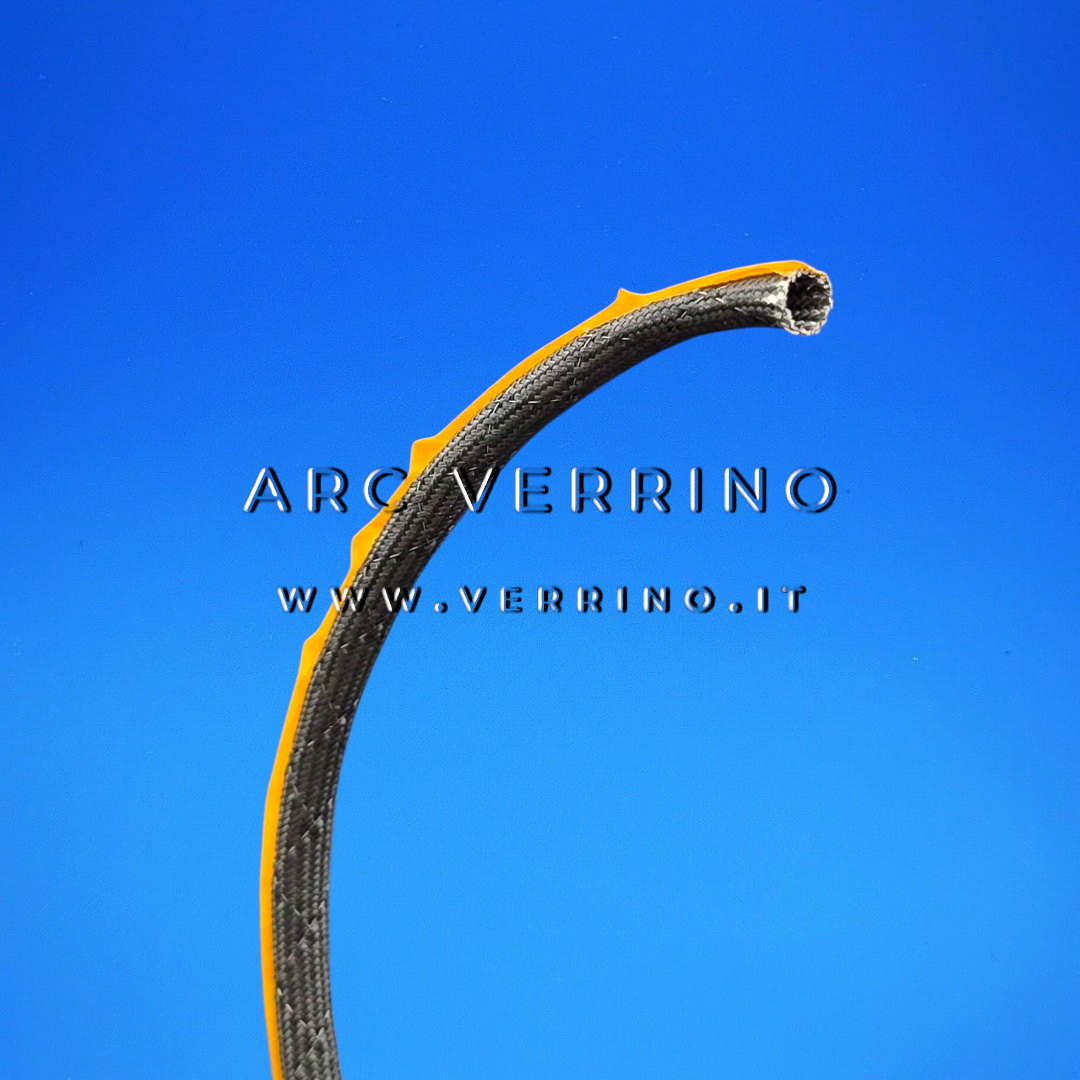 Guarnizione armata Ravelli L01-00-055 in fibra di vetro Tricotex 8/6 mm - Confezione 2,5 metri | per vetro stufa a pellet - ARC VERRINO RIAMBI PER STUFE A PELLET