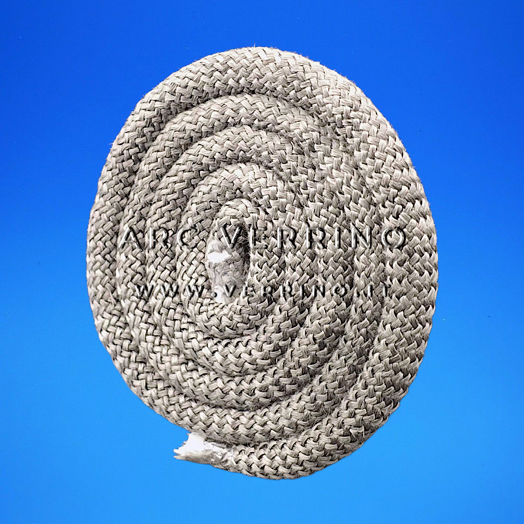 Guarnizione con anima 16 mm ORIGINALE. Treccia Ravelli 44061 in fibra di vetro Tricotex per sportello stufa a pellet - ARC VERRINO RICAMBI ORIGINALI ROMA PER STUFE A PELLET