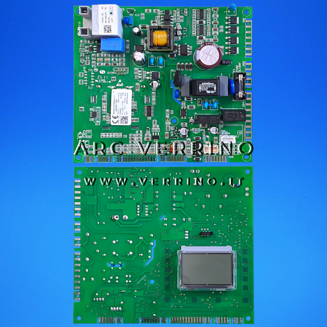 Kit centralina elettronica di comando, accensione e modulazione originale Ferroli 3980V134 - 36509825 | Bertelli HAGC49 FE01 con display - ricambi caldaie roma arc verrino 