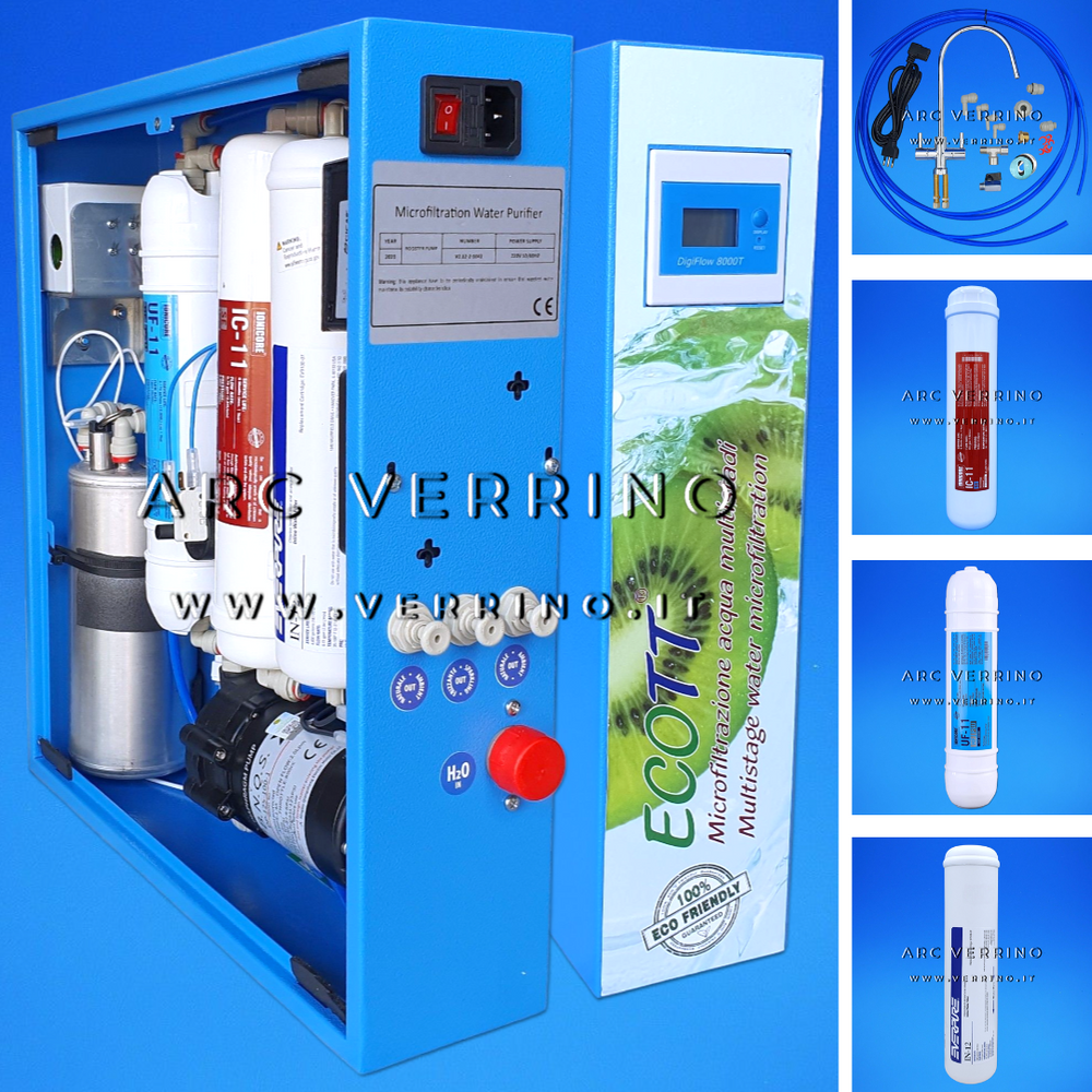 Kit ultrafiltrazione Everpure ECOTT V2.12 a 2 vie - erogazione acqua liscia e gassata a temperatura ambiente | Residenziale