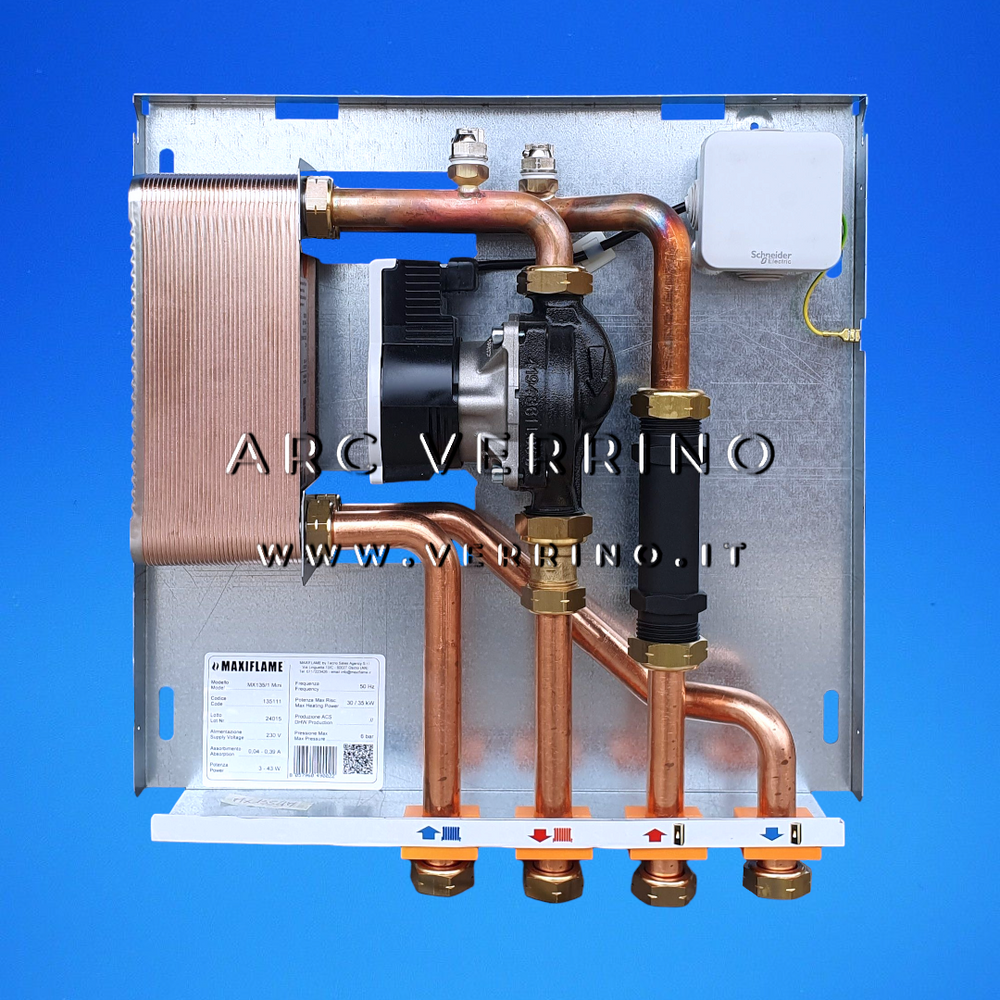  Modulo interfaccia caldaia/biomassa Maxiflame MX 135/1 MINI | 30-35 kW