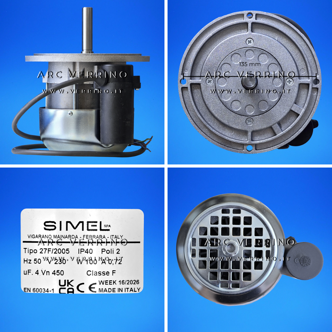 Motore Simel 27F/2005 - 50 Hz | Dettagli Simel 1410218210965 per bruciatori gas e gasolio - ARC VERRINO ROMA E GROTTAFERRATA