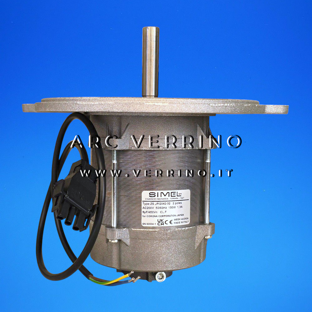 Motore Simel ZS JP/2042-32 con condensatore e attacco ausiliare posteriore (con cavo mobile) - 50/60 Hz | Simel