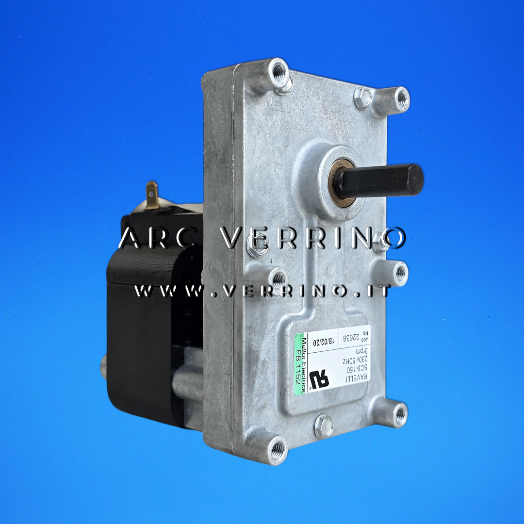 Motoriduttore Mellor FB 1152 - Ravelli 55057 | 3 rpm - albero 9,5 mm