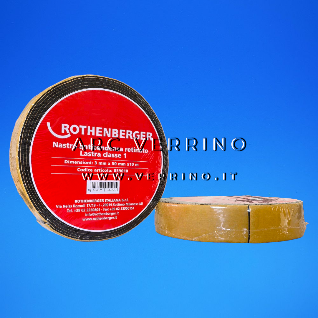 Nastro anticondensa retinato Rothenberger 859010 adesivo - 50 mm x 10 mt | fascia - lastra classe 1