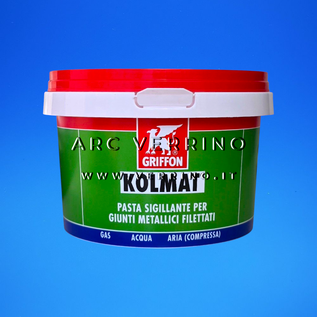 Pasta verde sigillante Griffon KOLMAT | per giunti metallici filettati - Barattolo 450 gr