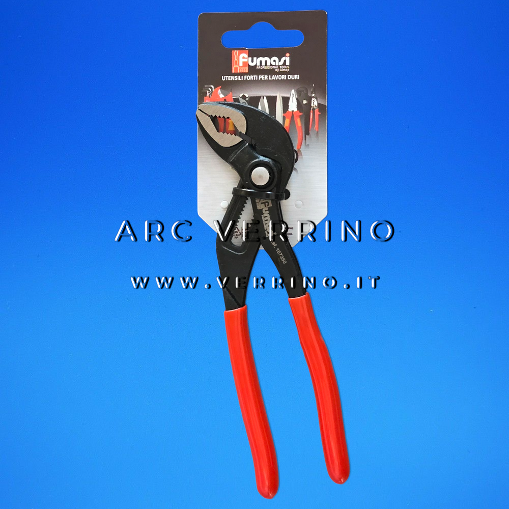 Pinza regolabile Fumasi 167350 - 180 mm | a cerniera chiusa con pulsante