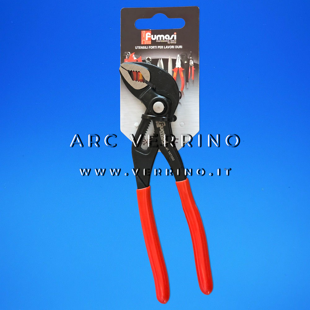 Pinza regolabile Fumasi 167350 - 180 mm | a cerniera chiusa con pulsante