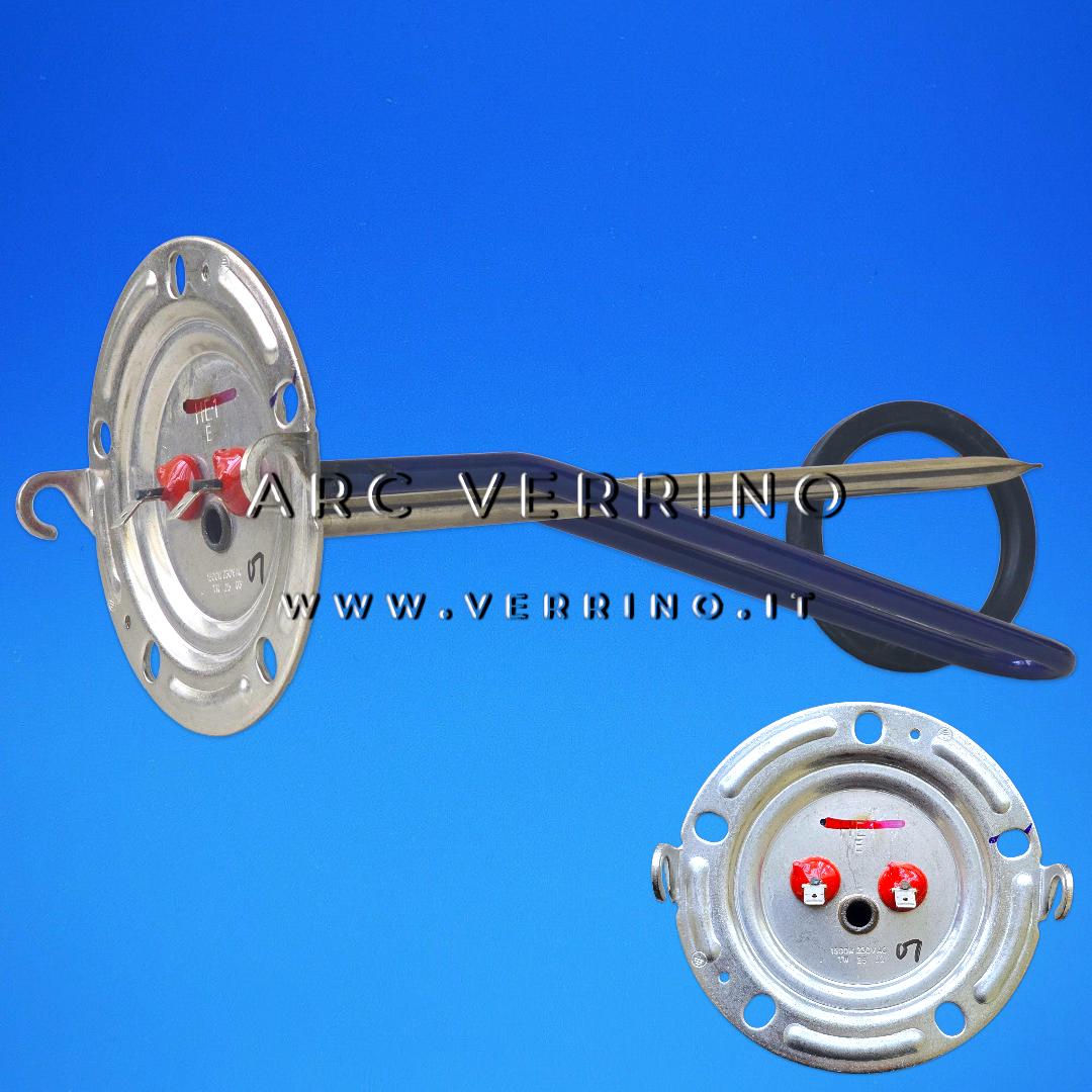 Resistenza elettrica monofase Ariston 65115908 - 1,5 kW 230 V (in uscita) | a flangia - per scaldabagno - ARC VERRINO