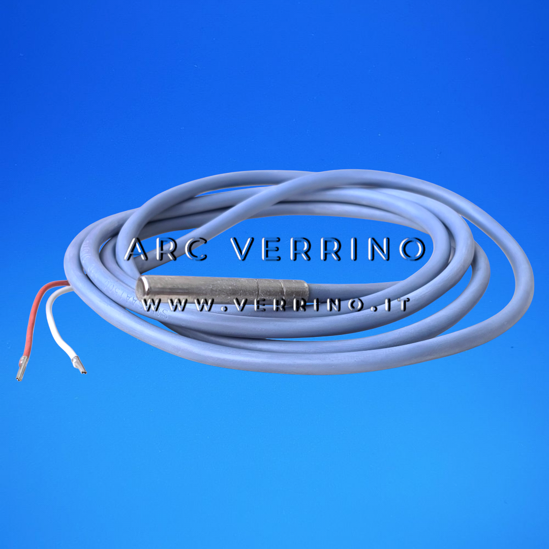 Ricambio originale Sonda di temperatura NTC 10K Eliwell SN8SAA1500 | Termocoppia cavo 1,5 m – terminale 6×40 mm - ARC VERRINO ROMA E GROTTAFERRATA