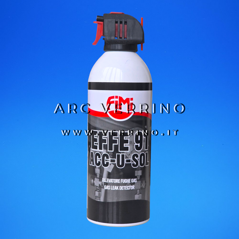 Rilevatore fughe gas Fimi EFFE 91 ACC-U-SOL - 04920 | Spray per impianti gas e climatizzazione - Bomboletta 400 ml