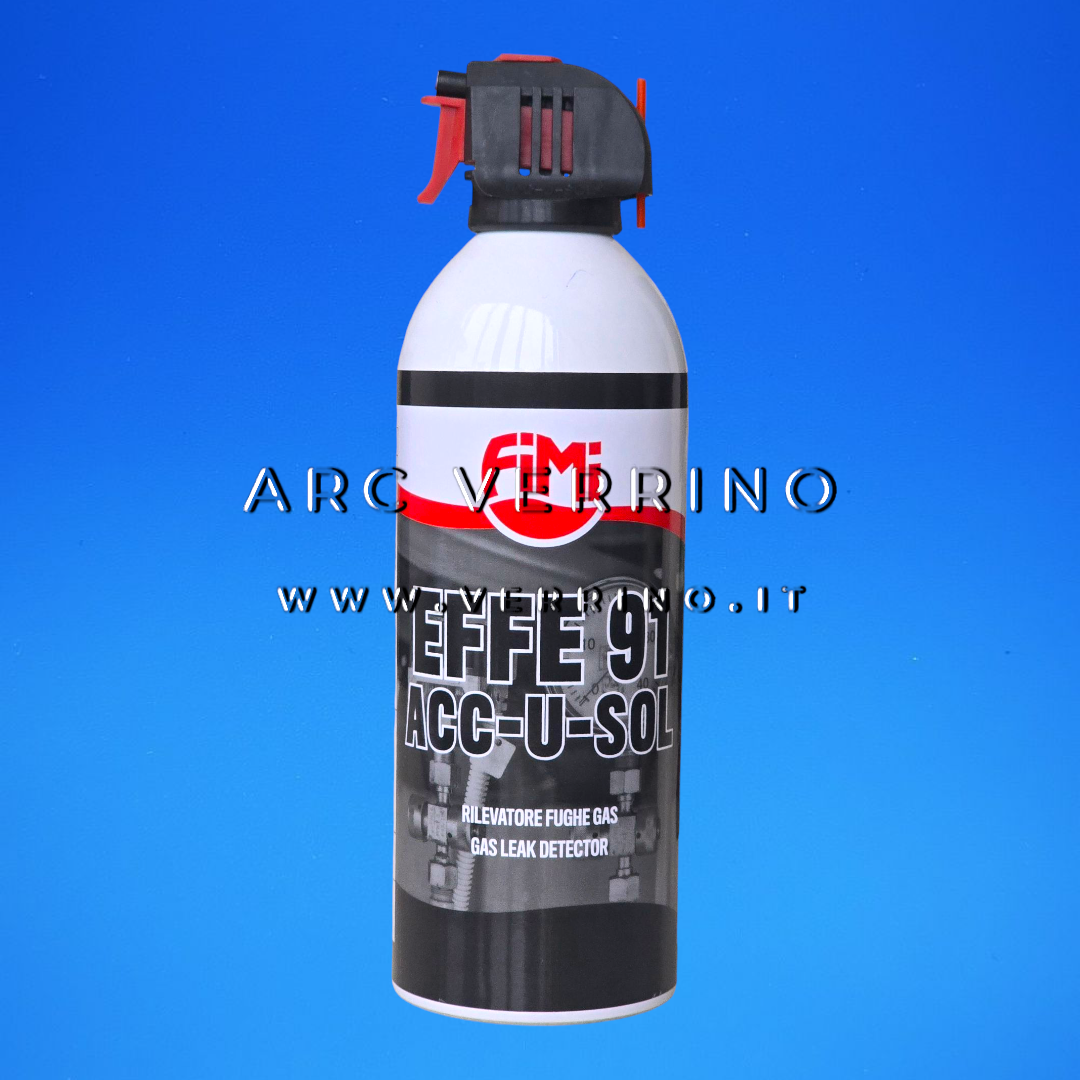 Rilevatore fughe gas Fimi EFFE 91 ACC-U-SOL - 04920 | Spray per impianti gas e climatizzazione - Bomboletta 400 ml