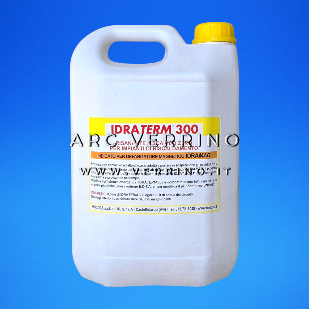 Risanante non acido Foridra IDRATERM 300 per impianti di climatizzazione | Tanica 5 Kg