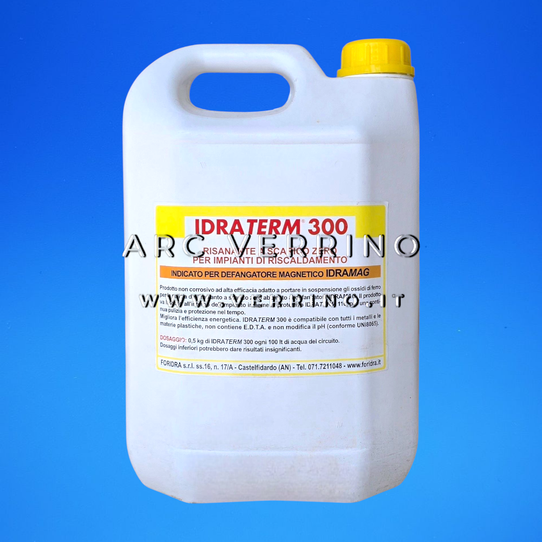 Risanante non acido Foridra IDRATERM 300 per impianti di climatizzazione | Tanica 5 Kg