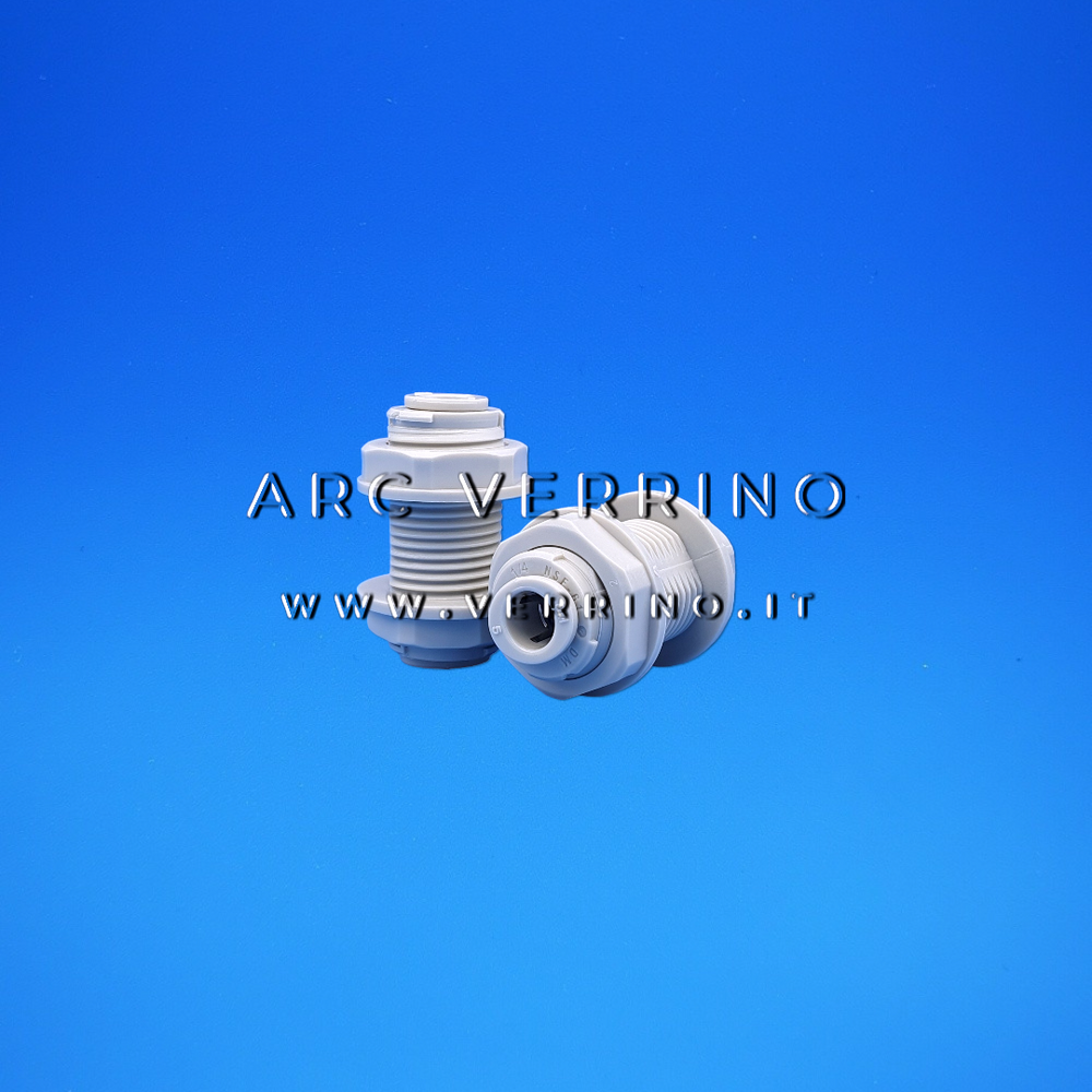 Raccordo passaparete ad innesto rapido DMfit - con ghiera | 1/4 x 1/4