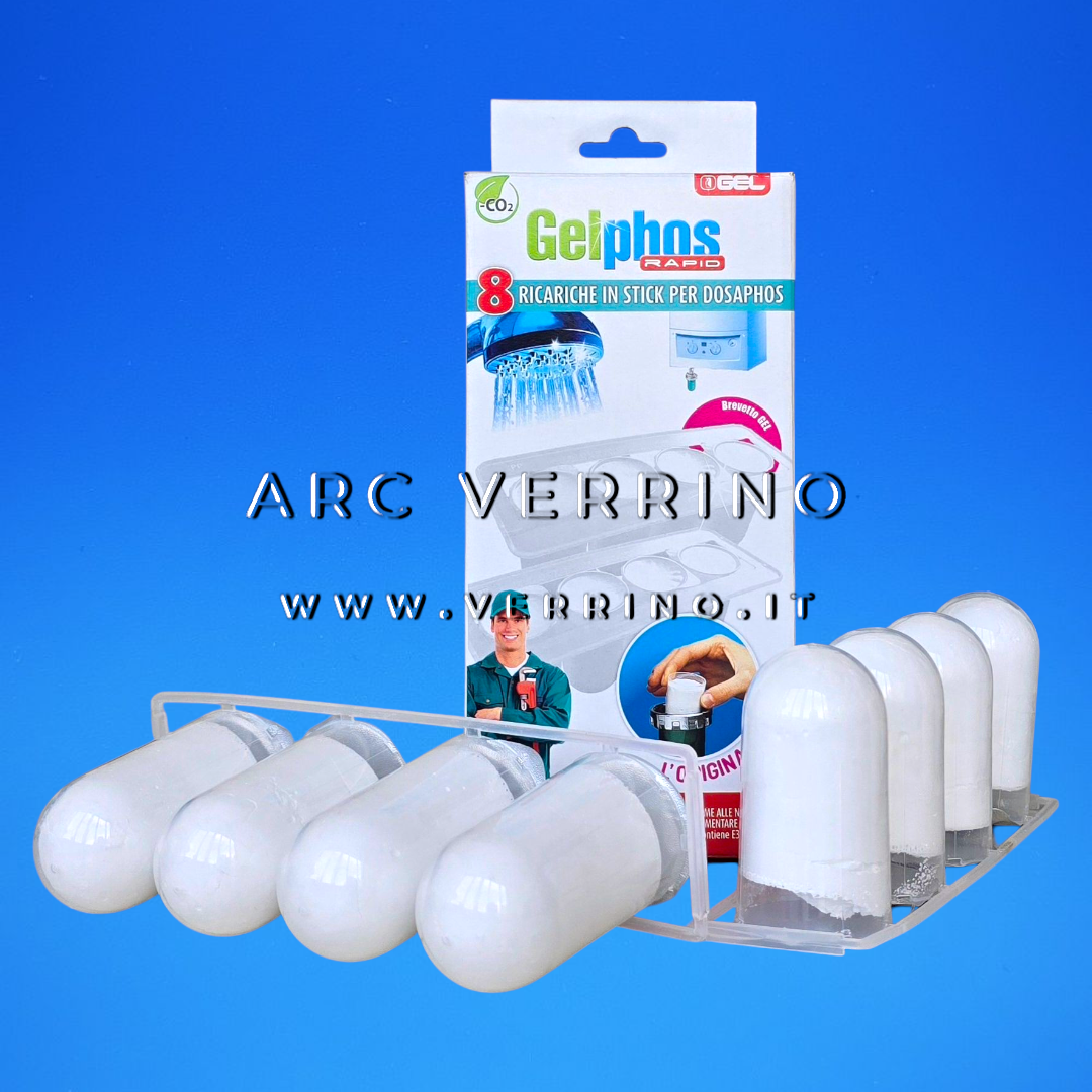 Sale polifosfato Gel GELPHOS RAPID 107.011.60 - 8 pezzi | ricariche in ovuli per dosatori Dosaphos