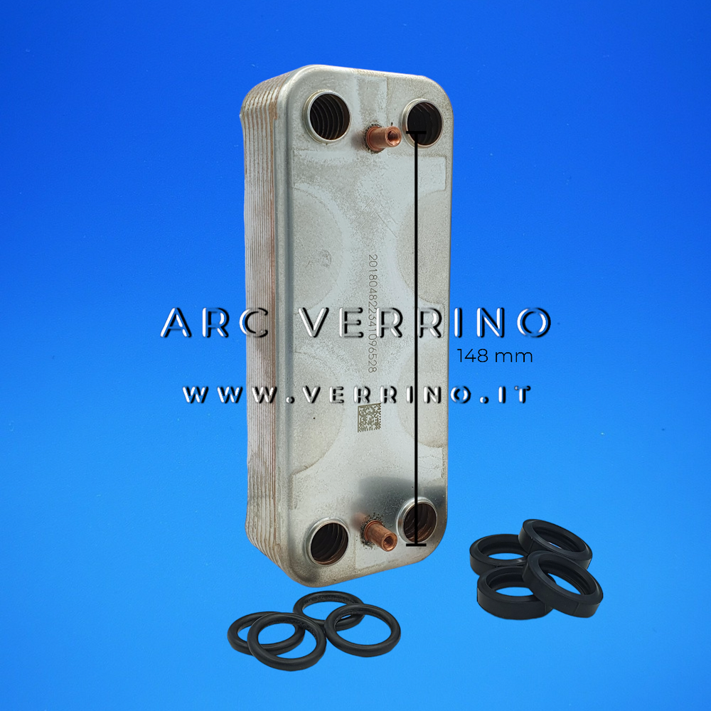  Scambiatore sanitario secondario - 12 piastre - 148 mm | Beretta R8036