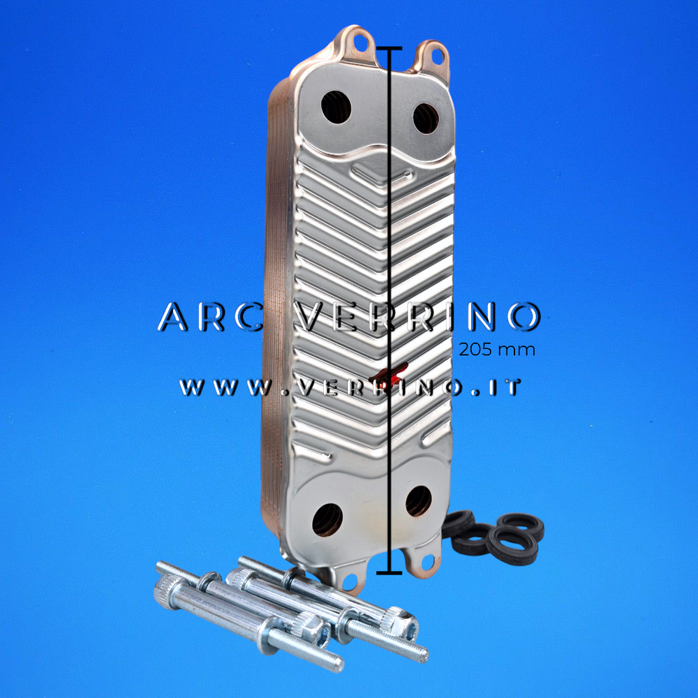 Scambiatore sanitario secondario - 12 piastre - 205 mm | Hermann 0020059452