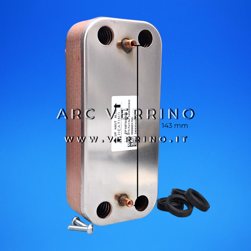 Scambiatore sanitario secondario - 16 piastre - 143 mm | Ariston 65116537